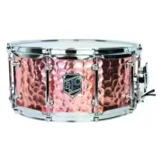 SJC Drums Alpha Copper Snare, 6.5x 14 1.2mm Polished Hammered Copper shell
