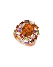 Le Vian Cinnamon Citrine 14K Rose Gold 5.84 ct. tw. Citrine Cocktail Ring