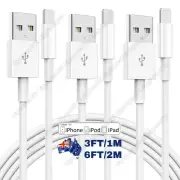 3PACK USB Data Fast Charger Cable Cord For Apple iPhone 14 13 12 11 Pro Max iPad