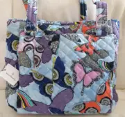 VERA BRADLEY Multi-Compartment Shoulder Bag - Butterfly By - Blue - New with Tag
