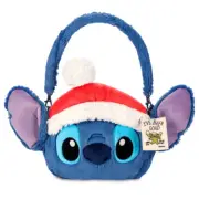 Stitch Santa Plush Bag Removable Hat Lilo & Stitch NEW Disney Store KIDS
