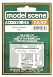 Peco 5052 TRACK SIGNS VARIOUS X 3. OO HO SCALE Model Trains