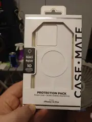 CaseMate Case for iPhone 14 Pro with MagSafe Clear + Screen Protector