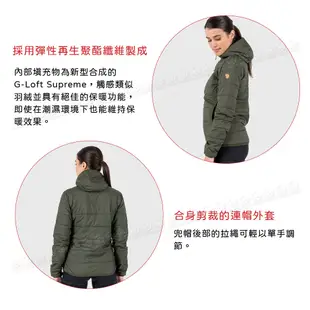 Fjallraven 小狐狸 女 Keb 化纖連帽夾克《黑》F89630/化纖外套/登山外套/化纖填 (7.5折)