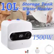 1500W 10L Mini Instant Storage Tank Hot Water Heater Under Sink Bathroom Kitchen