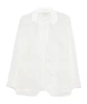 Forte Forte Sheer Blazer Jacket 2 White