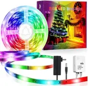 50FT RGB 5050 Flexible LED Strip Lights Music Sync 20 Key RF Remote Controller