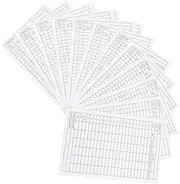 POPETPOP 12pcs Golf Scorecards for Competition Score Tracking Record Use Cards Essential Tool for Outdoor Sports for Scorekeeping Games