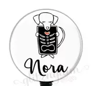 Radiology Badge Reel, Personalized Radiology Retractable Badge Holder GG4593