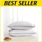 Premium King Size Bed Pillows Set of 2 - Soft Support for All Sleep Positions