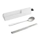 Cutlery Dining Cutlery Set with Travel Case for On-the-go Meals Silent Design