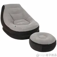 在飛比找樂天市場購物網優惠-INTEX懶人沙發單人豆袋榻榻米臥室陽台躺椅小沙發床折疊充氣