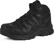 [LUDEY] Waterproof Hiking Boots for Men Mid Trekking Shoes Lightweight Backpacking Shoes Mountaineering Outdoor Leather Boots