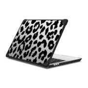 MacBook Pro 13-inch (M1 / M2 / Intel) Bounce Case Black White Leopard Print