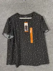 New Hilary Radley Top Women Size 2Xl Black