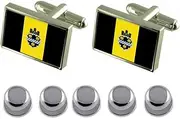 [Select Gifts] Shirt Dress Studs Pittsburgh City USA Flag Cufflinks