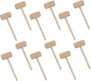 Kisangel 15Pcs Mini Wooden Seafood Hammers for Crab and Lobster Durable Cake Mallets for Crafts and Home Decoration Easy to Clean for Seafood Parties and Family Dinners