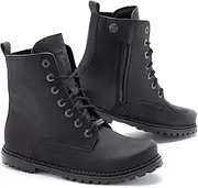 REBELHORN Nomad Motorcycle Boots Cowhide Leather Ortholite Foam Insert Triple Stitching Ankle Protectors Long Zip