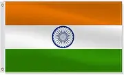 3×5 FT India Flag,Large Indians National Decor,Double Side Digital Printed 75D Polyester Banner With Canvas Header Brass Grommet