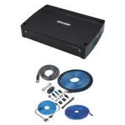 Kicker 51KXMA15001 Marine Subwoofer Amplifier with Bass Remote with Amp Kit
