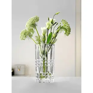 德國進口NACHTMANN 北歐透明水晶玻璃花瓶客廳餐桌裝飾插花擺件