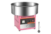 Alston 1000W Commercial Electric Cotton Candy Machine Sugar Fairy Floss Maker For Family Party with Stainless Steel Bowl Storage Drawer Pink Color