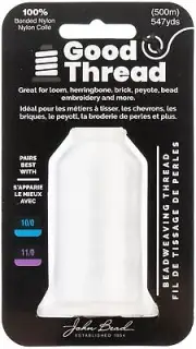 John Bead Good Thread 500m Spool-White (Pack of 3)