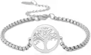 Stainless Steel Tree of life Bracelets for Men Women Tree of Life Charm Link bra