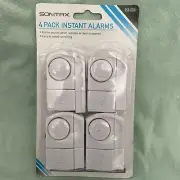 Sontax 4 Pack Window Door Instant Alarms Sensors 80144 BRAND NEW