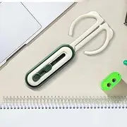 2 In 1 Scissors | Box Cutter Retractable | 2 In 1 Scissors Lightweight Box Cutter, Utility Gadget Cutting Supplies for Camping, Warehouse, Outdoor, Sewing, School, Crafting