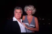 Actor Tony Curtis and his wife Jill Vandenberg attend the openin .. Old Photo