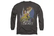 Beauty And The Beast Unisex Adult Belle Beast Castle T-Shirt (Charcoal) - UTTV14507
