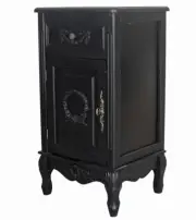 Antique Black Nightstand Night Cabinet Night Console Night Table Rococo