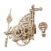 320pc Ugears Aero Clock Mechanical DIY Kit Wooden 3D Puzzle/Model Gift Set 14+