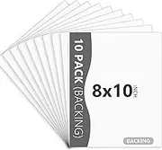 10-Pack White Uncut Picture Frame Backing Board,Acid Free 8x10 White Matte Picture Board for Photos