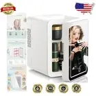 Whisper-Quiet Makeup Mini Fridge with Adjustable LED Mirror – For Beauty Lovers
