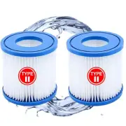 2 x Bestway Flowclear Type II Filter Cartridge 58094 Pool Spa 530/800Gal Pump