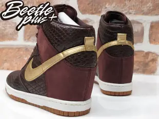 BEETLE PLUS NIKE WMNS DUNK SKY HI CITY FW QS MILAN 咖啡蛇紋 高筒 內增高 女鞋 598216-200