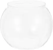 INOOMP Small Plastic Goldfish Tank Lightweight Portable Aquarium for Home Decor Clear View Betta Bowl for Office Desk Turtle Habitat Easy to Clean Space Efficient