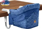 Portable Hook-On High Chair for Table w/ Carry Bag, Easy-Clean Feeding Seat,Blue
