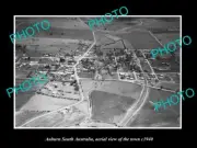 OLD LARGE HISTORIC PHOTO AUBURN SOUTH AUSTRALIA AERIAL VIEW OF TOWN c1940