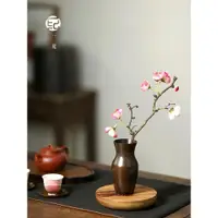 在飛比找ETMall東森購物網優惠-日式手工復古銅花瓶擺件客廳干花插花器現代簡約電視柜餐桌裝飾品