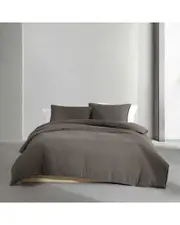 Calvin Klein Melange Flannel Cotton Comforter Set