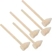 jojofuny Small Wooden Hammer Toy Set 5pcs for Boys and Girls' Imaginative Play Building Blocks Mini Mallet
