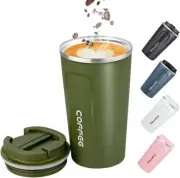 Insulated Coffee Mug Cup Travel Thermal Stainless Steel Flask Vacuum Leak proof