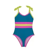 Beach Lingo L123447 Venice Beach Color-Block One-Piece Girl's Size 10
