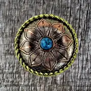 Prairie Rose 1 Inch Concho CON415-G-A