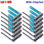 Lot 2.5" SAS SATA Tray Caddy For HP ProLiant DL380 DL380p DL360p DL180 Gen8 gen9