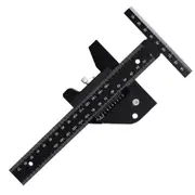 Aluminum Alloy Scale Metric Measure Scribing Ruler Woodworking Marking Tool