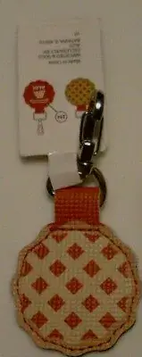 ALDI Quarter Slot Pie Shaped Key Fob Chain Ring Tag Holder NEW